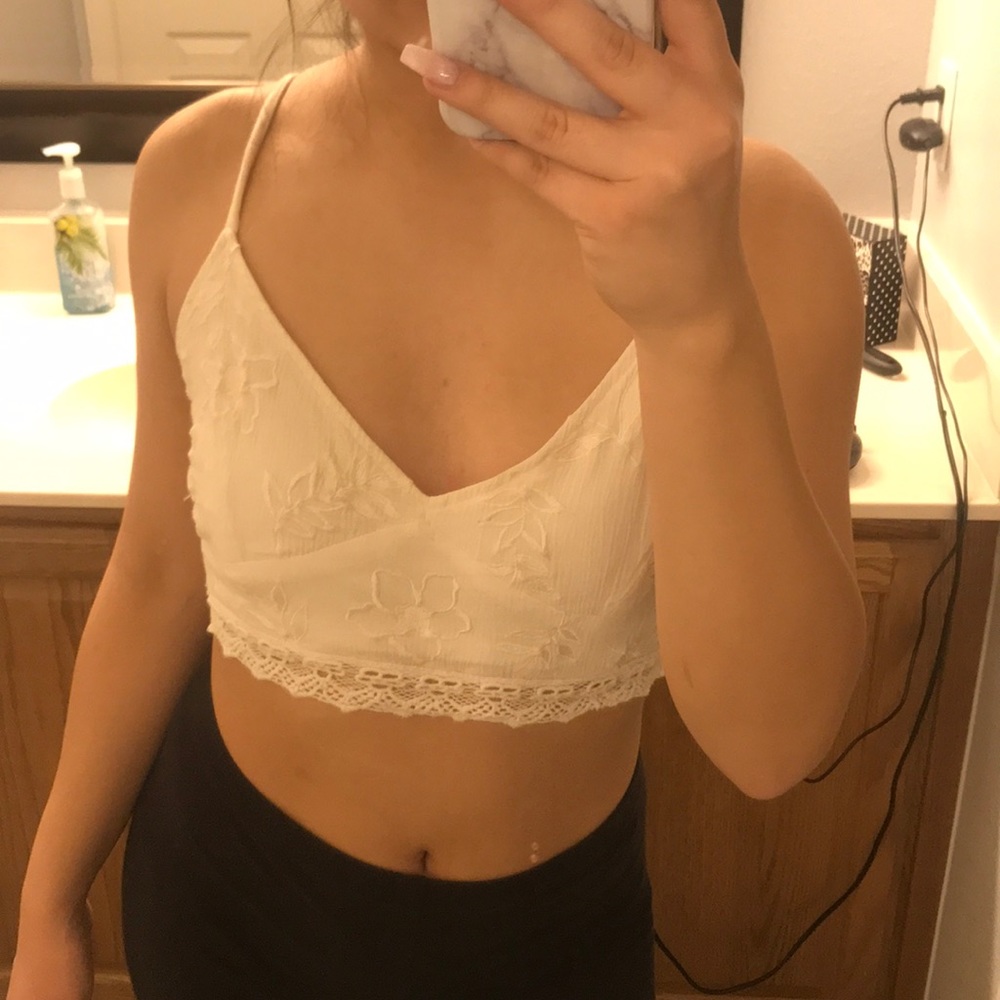 Cute white bralette